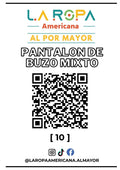 LOTE PANTALON DE BUZO MIXTO 20KG PRIMERA (10) | LA ROPA AMERICANA AL POR MAYOR