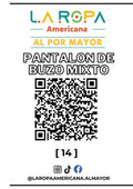 LOTE PANTALON DE BUZO MIXTO 20KG PRIMERA (14) | LA ROPA AMERICANA AL POR MAYOR