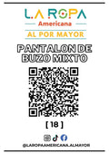 LOTE PANTALON DE BUZO MIXTO 20KG PRIMERA (18) | LA ROPA AMERICANA AL POR MAYOR