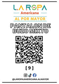 LOTE PANTALON DE BUZO MIXTO 20KG PRIMERA (9) | LA ROPA AMERICANA AL POR MAYOR