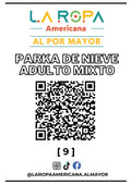LOTE PARKA DE NIEVE ADULTO MIXTO 20KG PRIMERA (9) | LA ROPA AMERICANA AL POR MAYOR