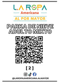 LOTE PARKA DE NIEVE ADULTO MIXTO 20KG PRIMERA (2) | LA ROPA AMERICANA AL POR MAYOR