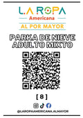 LOTE PARKA DE NIEVE ADULTO MIXTO 20KG PRIMERA (8) | LA ROPA AMERICANA AL POR MAYOR