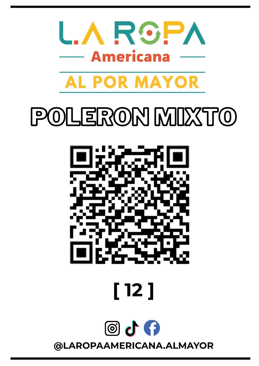 LOTE DE POLERON MIXTO 20KG PRIMERA (12) | LA ROPA AMERICANA AL POR MAYOR