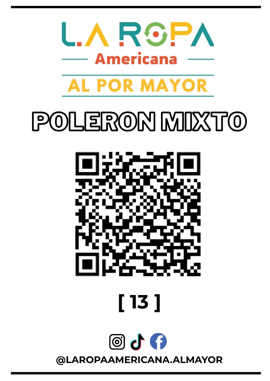 LOTE DE POLERON MIXTO 20KG PRIMERA (13) | LA ROPA AMERICANA AL POR MAYOR