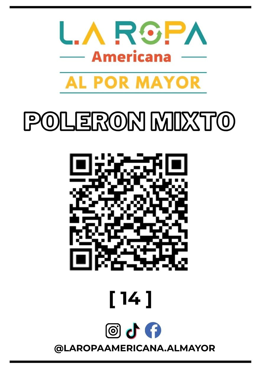 LOTE DE POLERON MIXTO 20KG PRIMERA (14) | LA ROPA AMERICANA AL POR MAYOR
