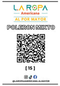 LOTE DE POLERON MIXTO 20KG PRIMERA (15) | LA ROPA AMERICANA AL POR MAYOR