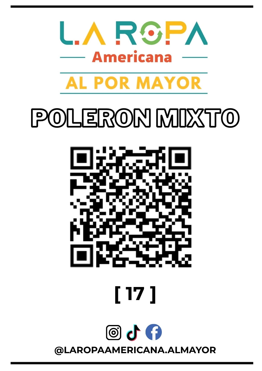 LOTE POLERON MIXTO 20KG PRIMERA (17) | LA ROPA AMERICANA AL POR MAYOR