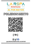 LOTE DE POLERON MIXTO 20KG PRIMERA (19) | LA ROPA AMERICANA AL POR MAYOR