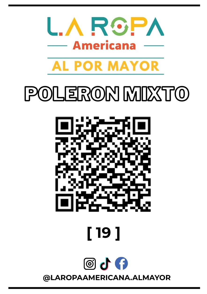 LOTE DE POLERON MIXTO 20KG PRIMERA (19) | LA ROPA AMERICANA AL POR MAYOR
