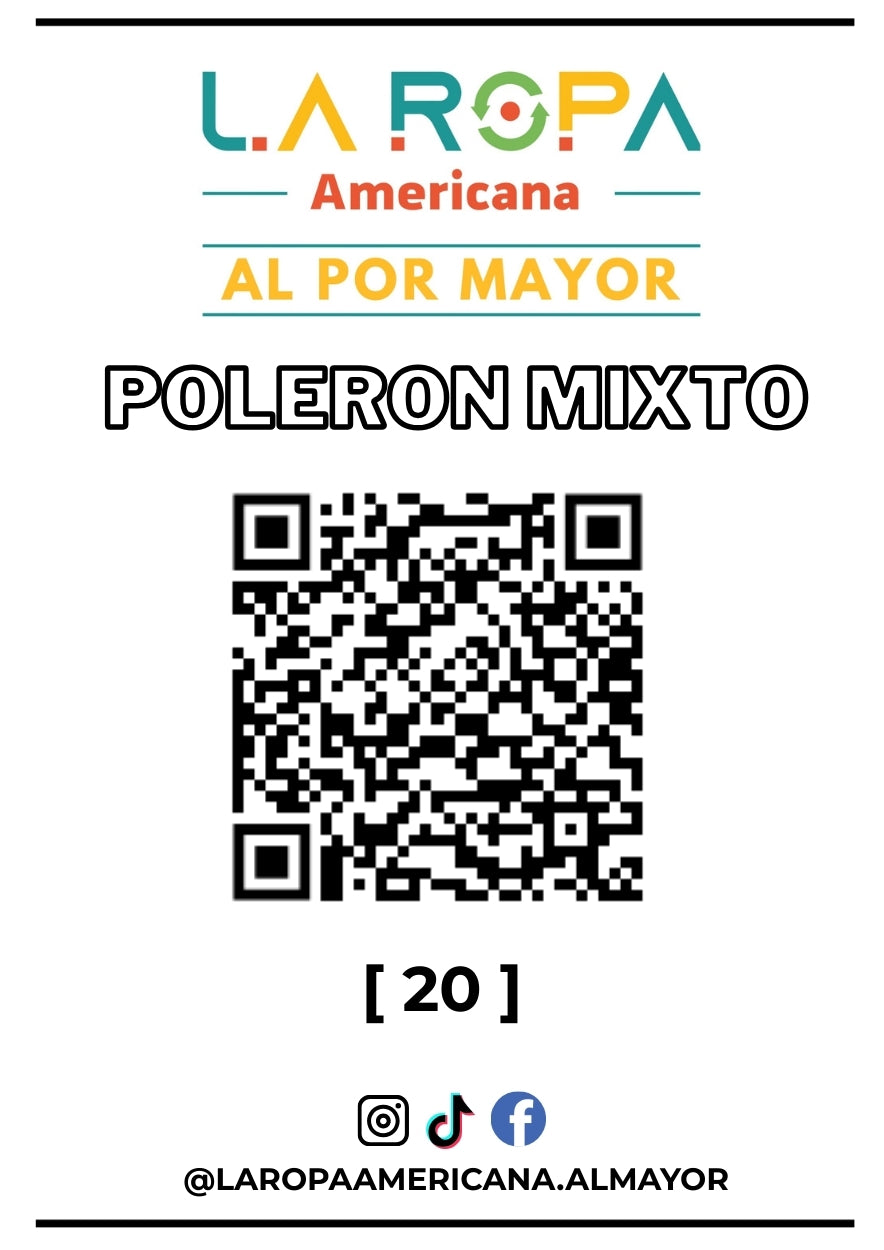 LOTE DE POLERON MIXTO 20KG PRIMERA (20) | LA ROPA AMERICANA AL POR MAYOR
