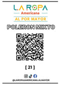 LOTE DE POLERON MIXTO 20KG PRIMERA (21) | LA ROPA AMERICANA AL POR MAYOR