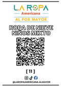 LOTE ROPA DE NIEVE NI?O MIXTO 20KG PRIMERA (11) | LA ROPA AMERICANA AL POR MAYOR