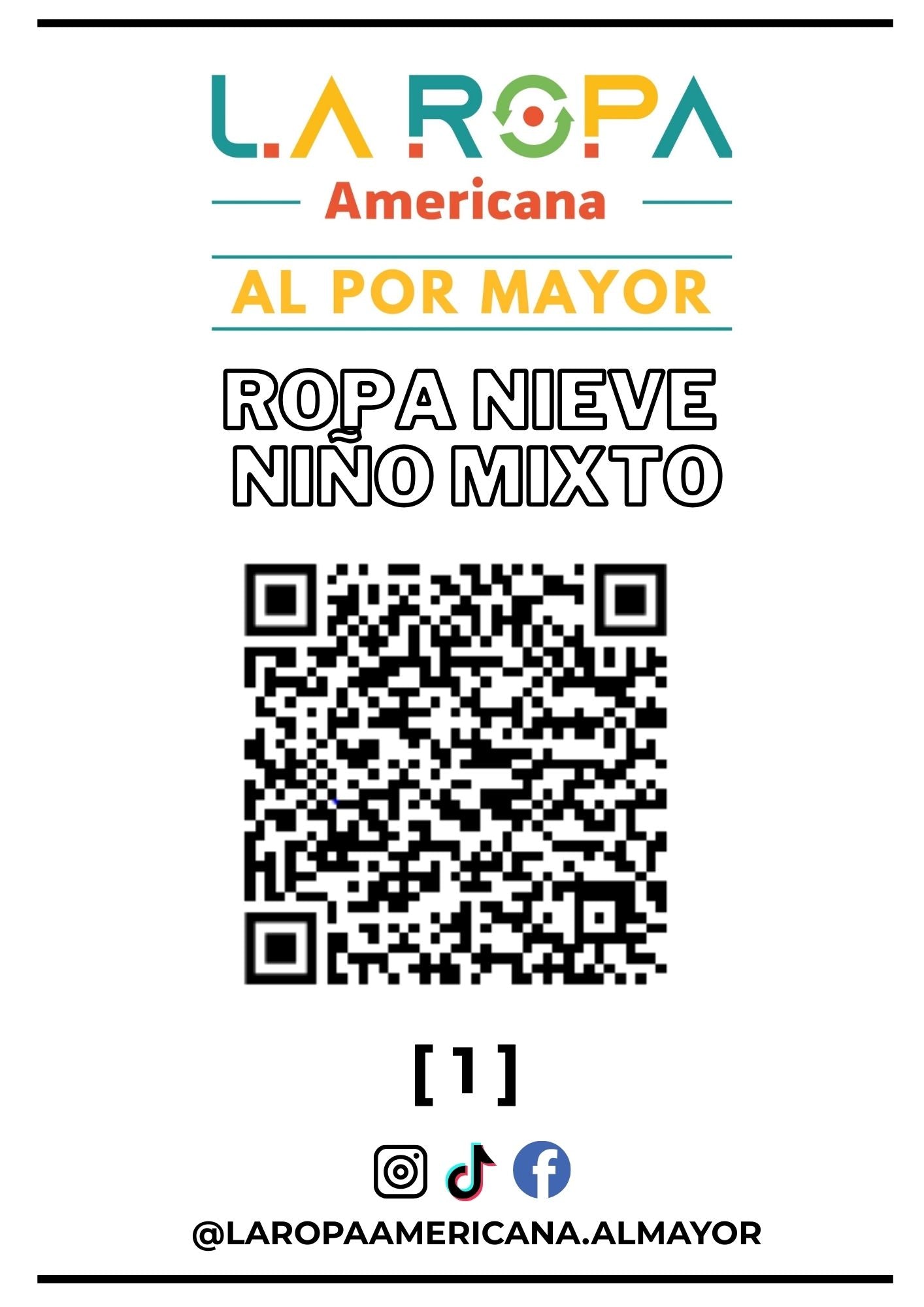 LOTE ROPA DE NIEVE NI?O MIXTO 20KG PRIMERA (1) | LA ROPA AMERICANA AL POR MAYOR