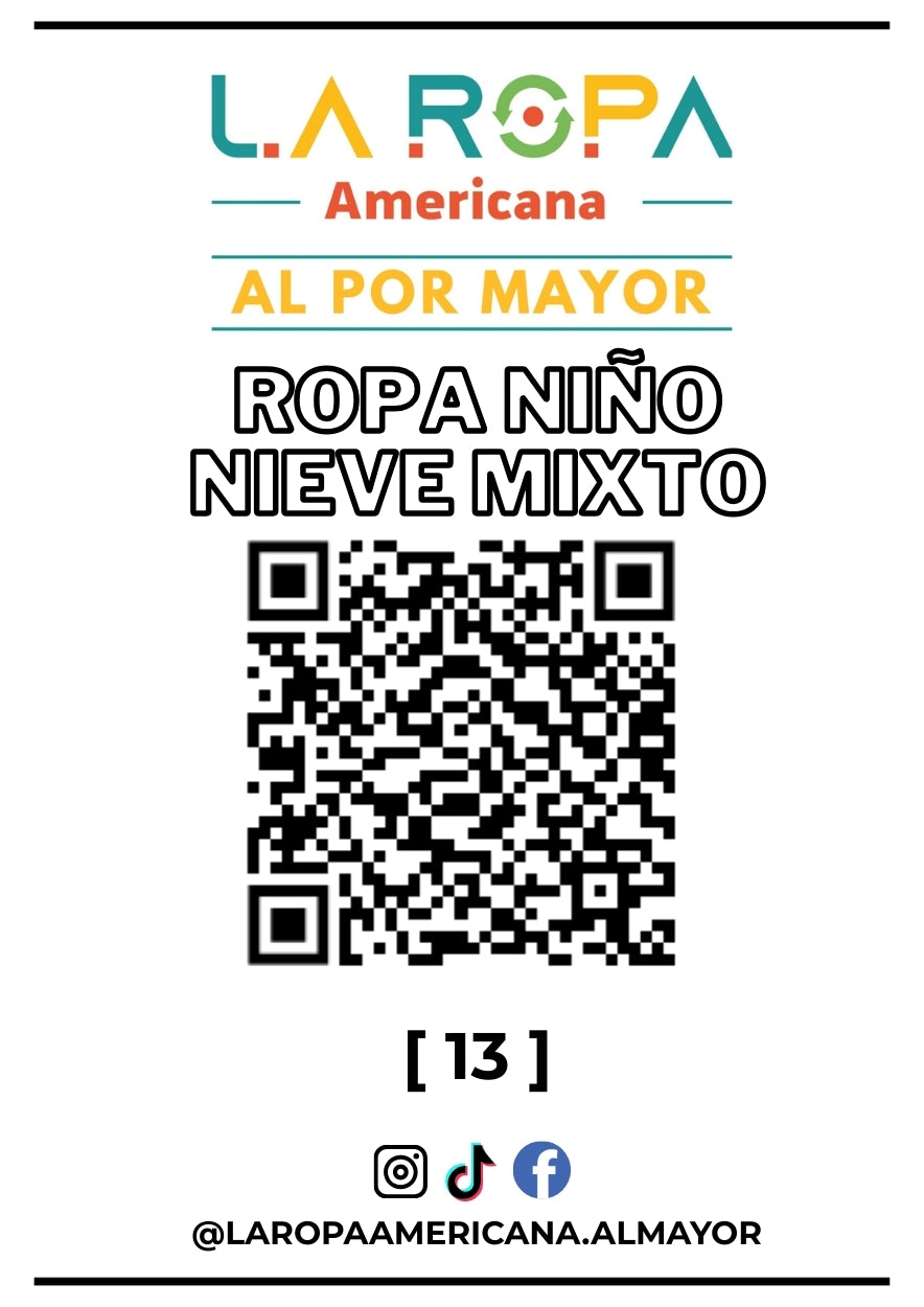 LOTE ROPA DE NIEVE NI?O MIXTO 20KG PRIMERA (13) | LA ROPA AMERICANA AL POR MAYOR