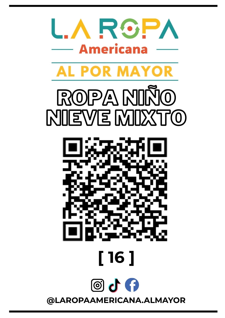 LOTE ROPA DE NIEVE NI?O MIXTO 20KG PRIMERA (16) | LA ROPA AMERICANA AL POR MAYOR