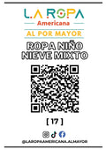 LOTE ROPA DE NIEVE NI?O MIXTO 20KG PRIMERA (17) | LA ROPA AMERICANA AL POR MAYOR