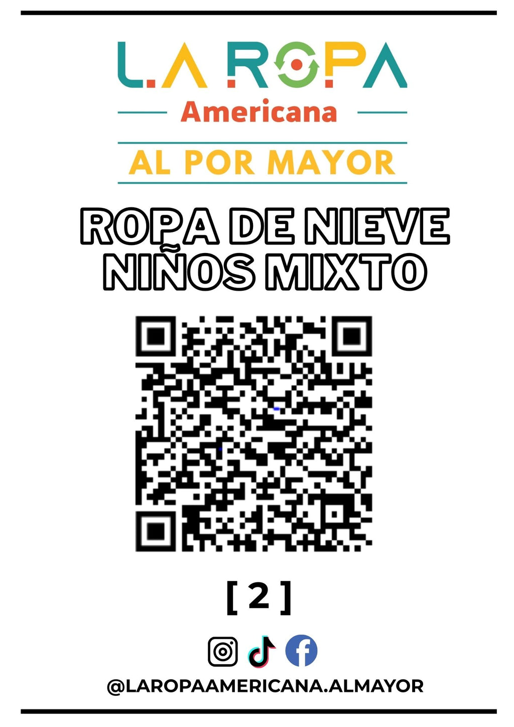 LOTE ROPA DE NIEVE NI?O MIXTO 20KG PRIMERA (1) | LA ROPA AMERICANA AL POR MAYOR