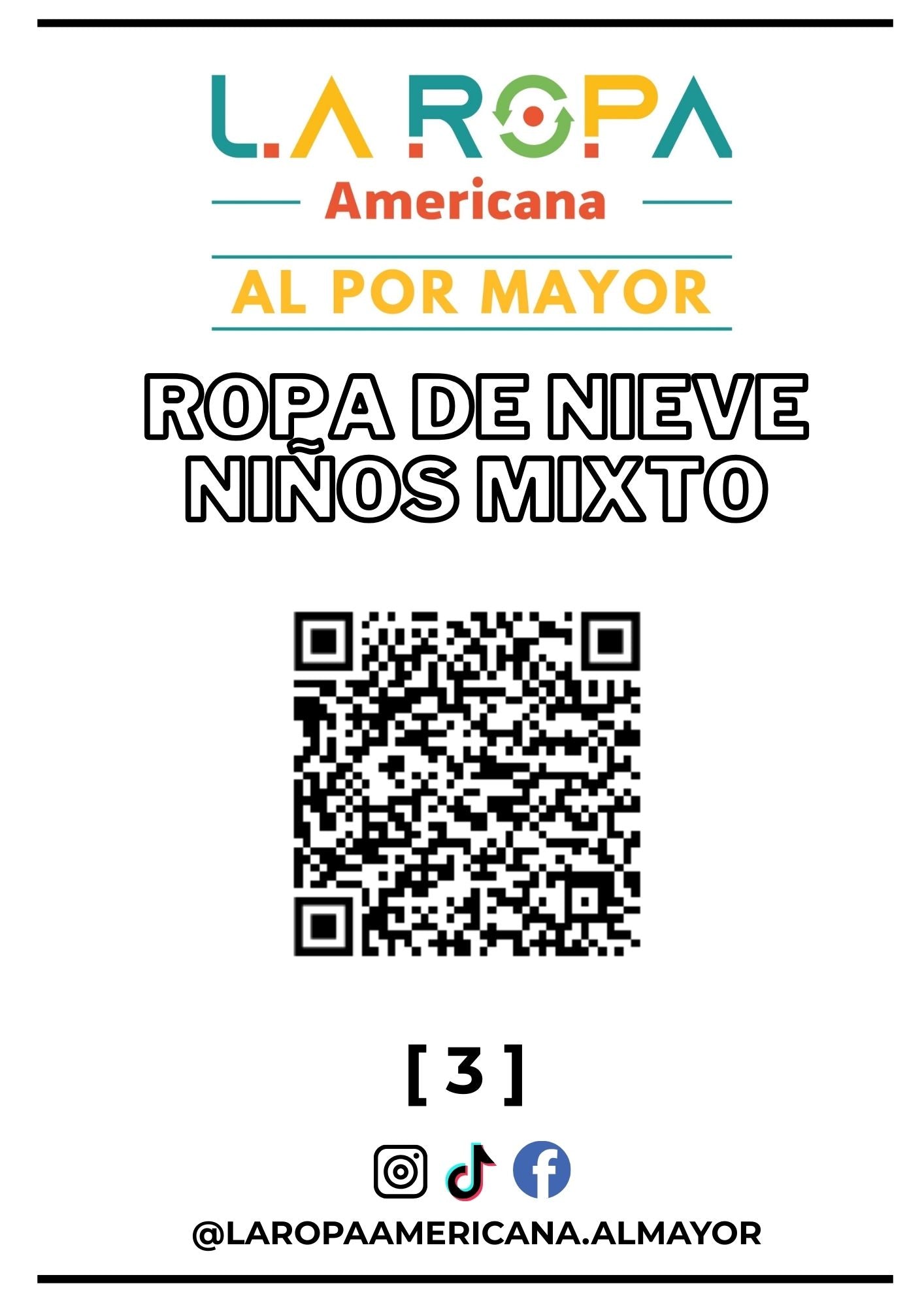 LOTE ROPA DE NIEVE NI?O MIXTO 20KG PRIMERA (3) | LA ROPA AMERICANA AL POR MAYOR