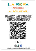 LOTE ROPA DE NIEVE NI?O MIXTO 20KG PRIMERA (5) | LA ROPA AMERICANA AL POR MAYOR