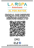 LOTE ROPA DE NIEVE NI?O MIXTO 20KG PRIMERA (6) | LA ROPA AMERICANA AL POR MAYOR