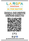LOTE ROPA DE NIEVE NI?O MIXTO 20KG PRIMERA (7) | LA ROPA AMERICANA AL POR MAYOR