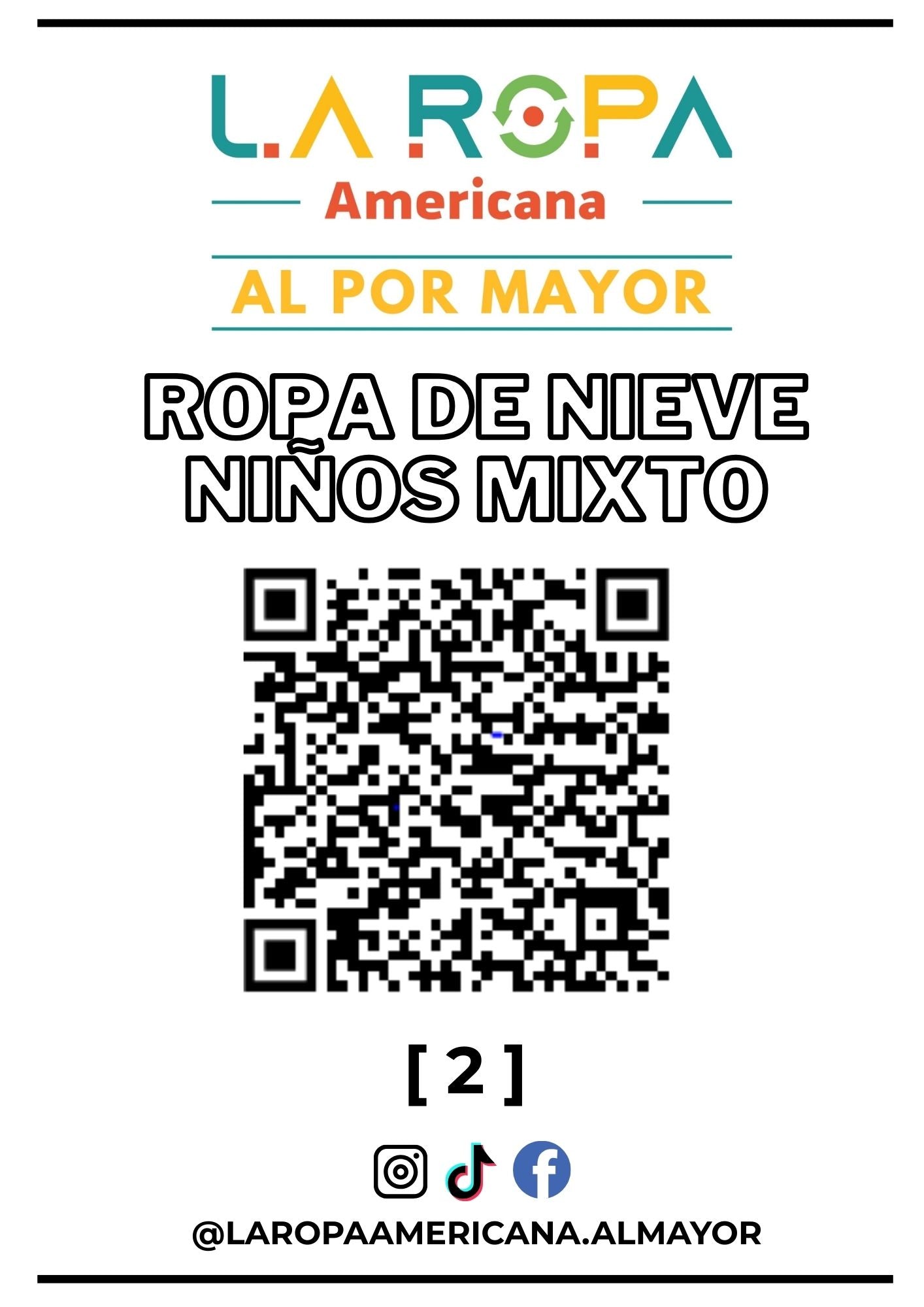 LOTE ROPA DE NIEVE NI?O MIXTO 20KG PRIMERA (2) | LA ROPA AMERICANA AL POR MAYOR